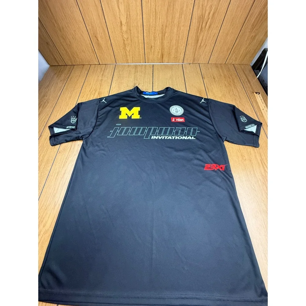 Sparco Michigan Wolverines Jumpman Invitational 2024 Jersey‎ Mens XL Black 23XI